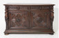 Renaissance Style Carved Oak Buffet c.1890 64x24x39.5"h