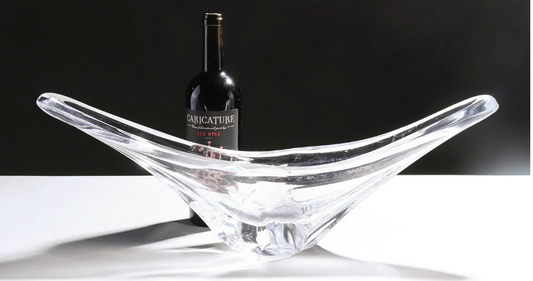 Daum France Crystal Centerpiece Bowl 24x6x8"h