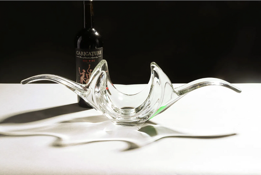 European Clear Splash Center Bowl 21x7x6"h