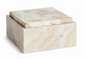 Jacqueline Marble Lidded Box 7x7x3.5"h