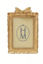 Gold Bow Photo Frame 4x6"