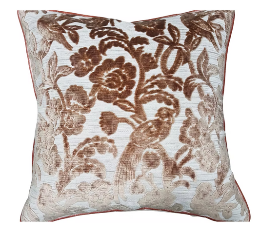 Le Fleur Rosewood Pillow 24x24"