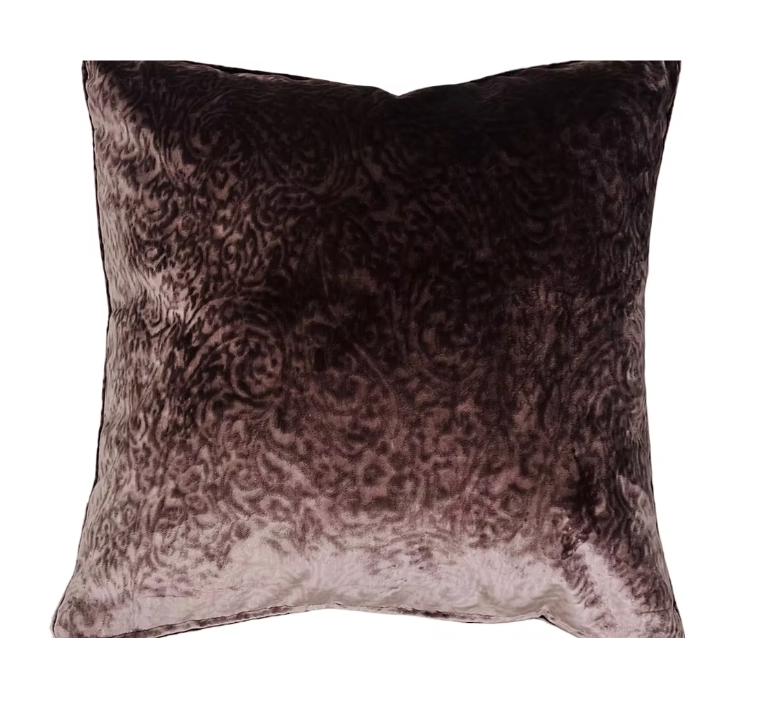 Paisley Perfection Mauve Pillow 24x24"