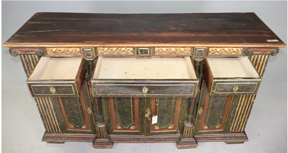 Ant Ital Painted & Gilt Sideboard 71x22x40"h