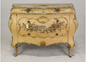 Ant Venetian Painted Bombe Chest 52x21x37"h