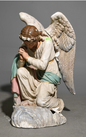 Large Hand Painted Angel Statue 36.5"h