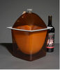 Vtg. Acrylic Ice Bucket - 10x10x14"h