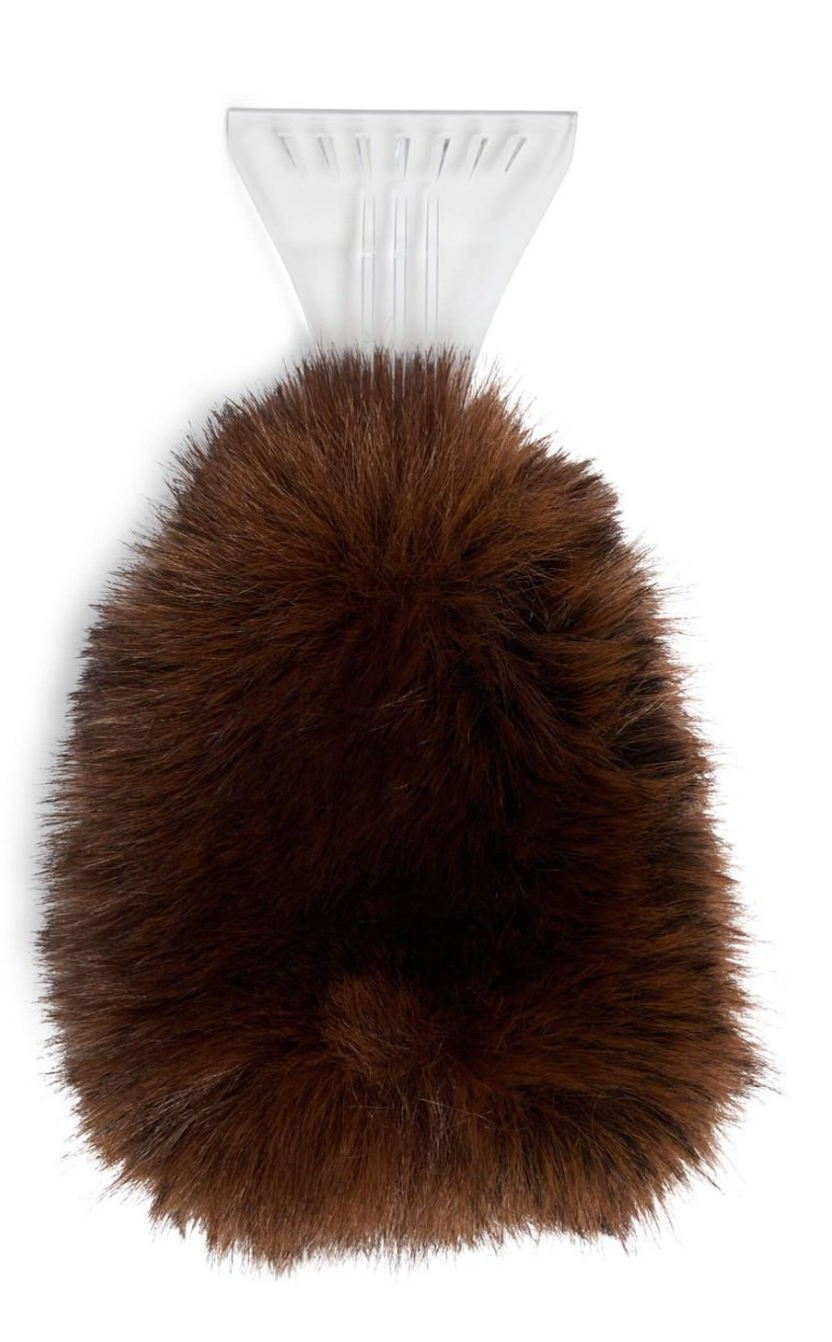 14" Faux Fur Ice Scraper