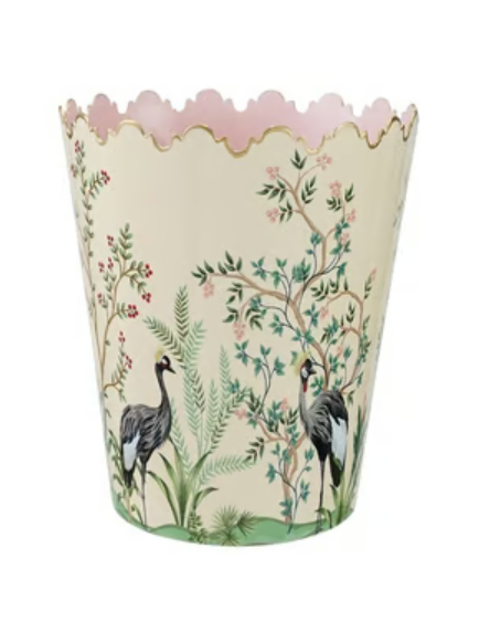 Scalloped Metal Bucket