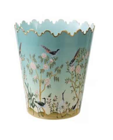Scalloped Metal Bucket