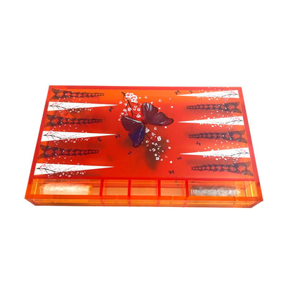Game, Backgammon, Orange Butterfly