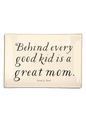 Behind Every Good Kid Is A Good Mom Decoupage Glass Tray: (2) 3.5"X 5.5"