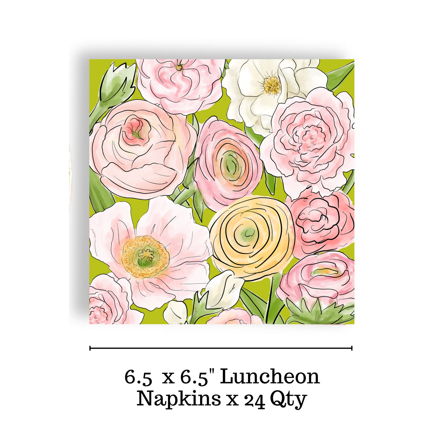 Fabulous Floral 24ct Luncheon Napkin Separates (3 ply)