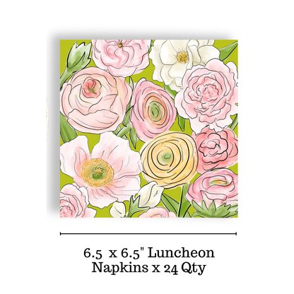 Fabulous Floral 24ct Luncheon Napkin Separates (3 ply)