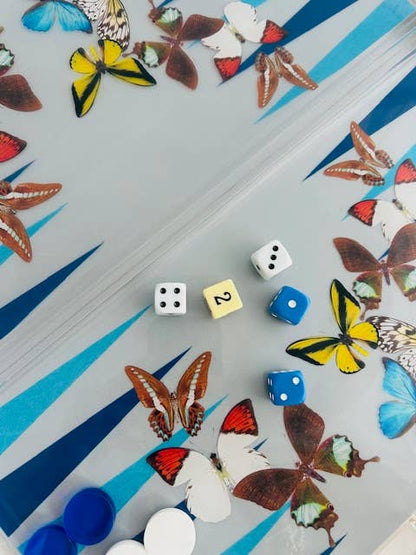 Game, Backgammon- Grey Butterfly