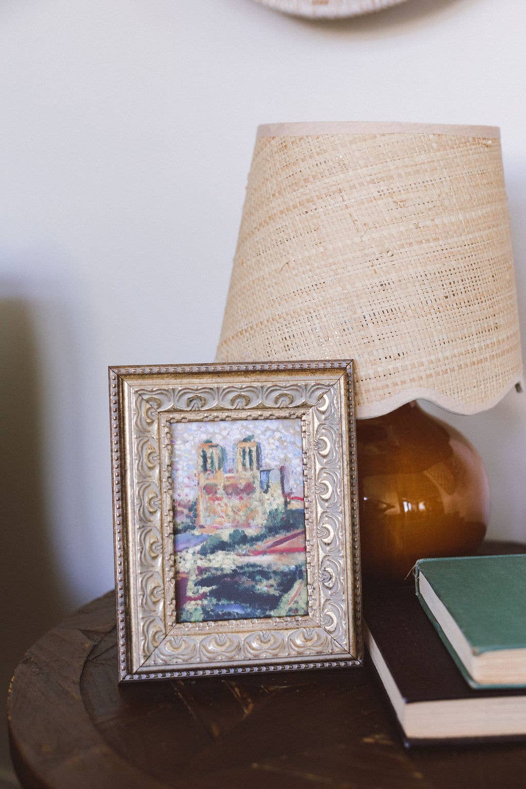 Notre Dame Framed Antique Art: 12x16