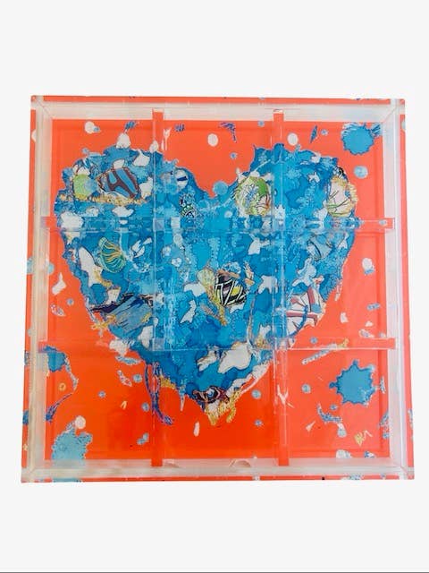 Game, Tic Tac Toe, Orange Love
