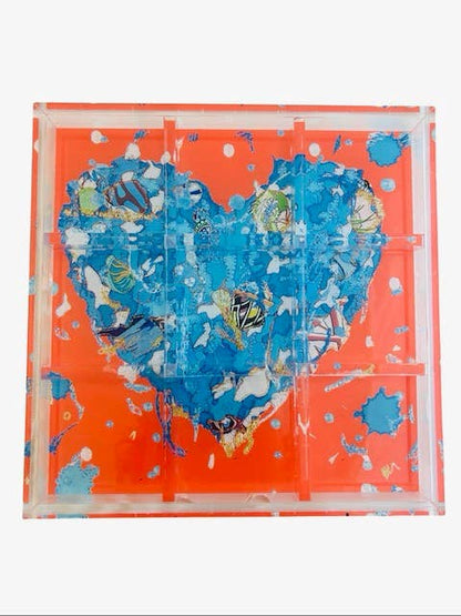 Game, Tic Tac Toe, Orange Love