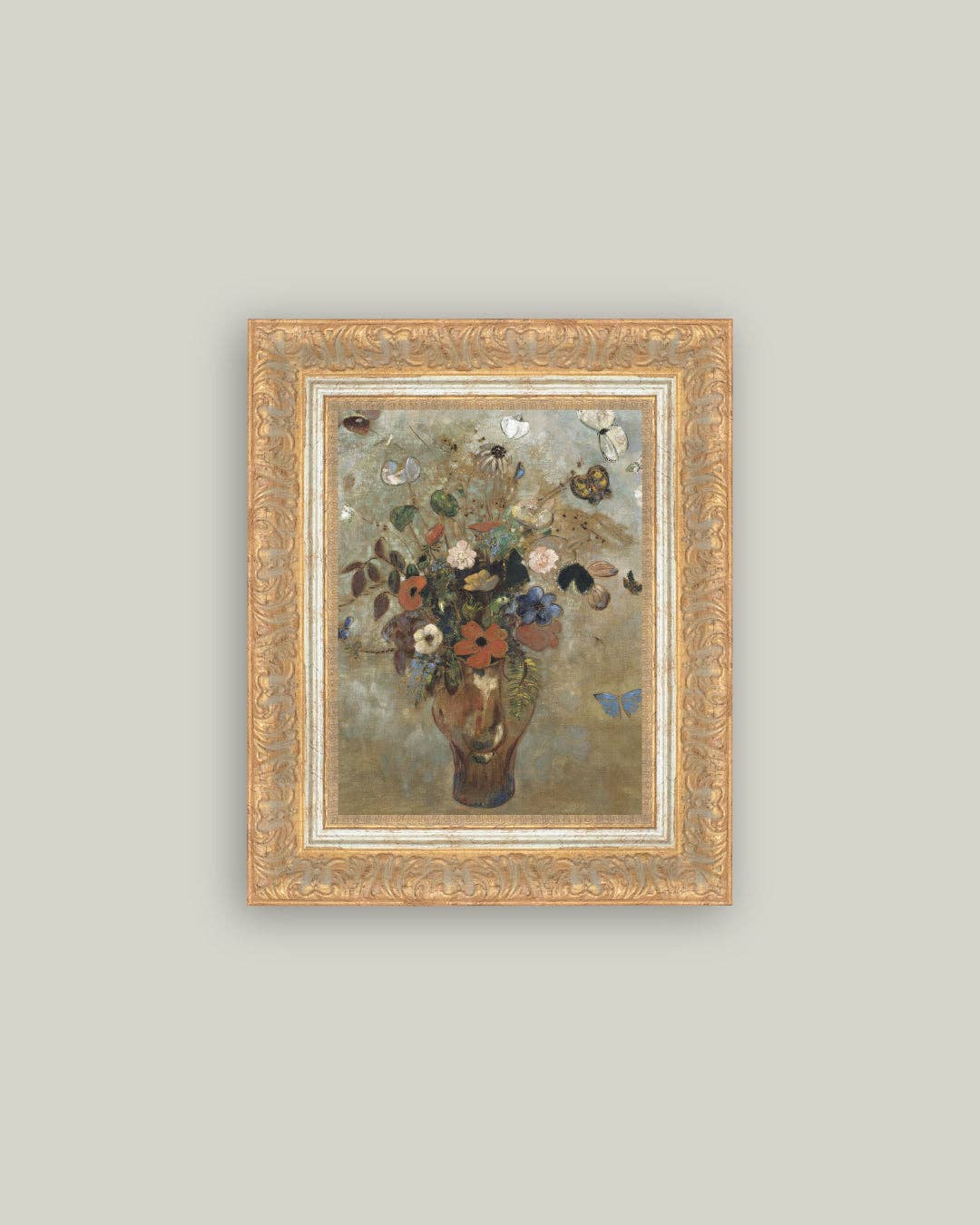 Flower Butterfly Vase: 10x12