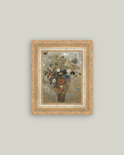 Flower Butterfly Vase: 10x12