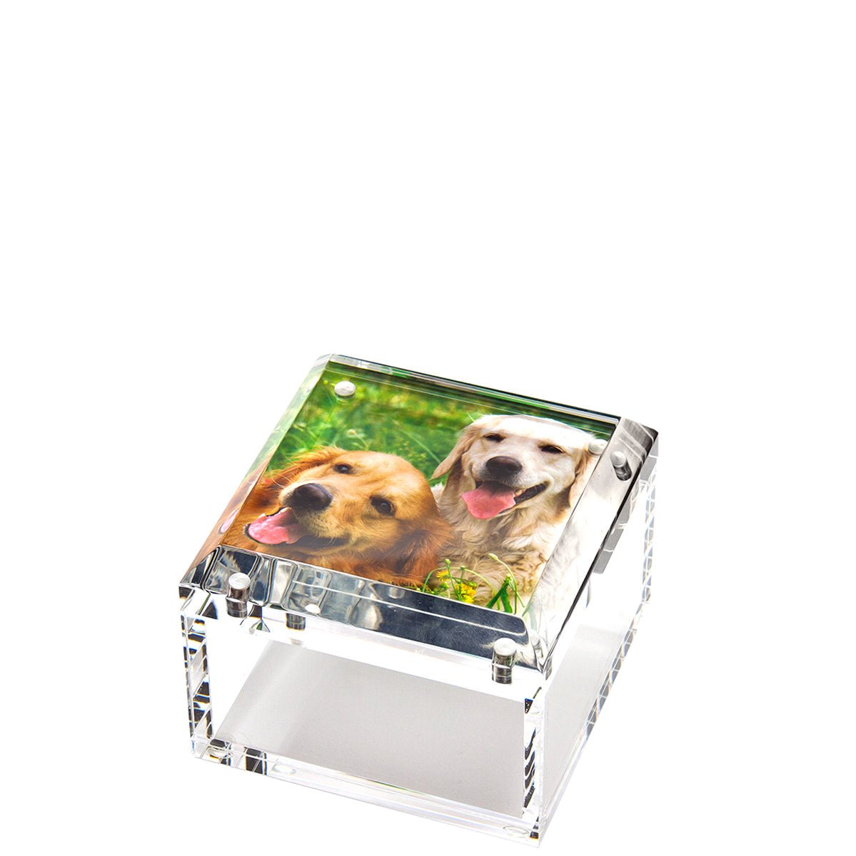 Clear acrylic photo box