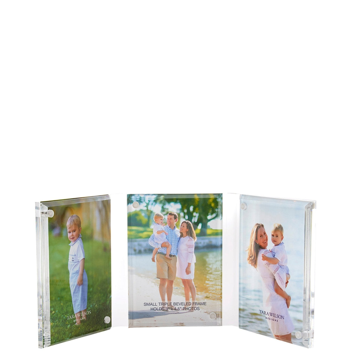 Small triple beveled acrylic frame
