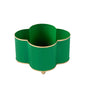 Mattie Quatrefoil Cachepot Planter - Emerald Green: Emerald Green / 4 x 9