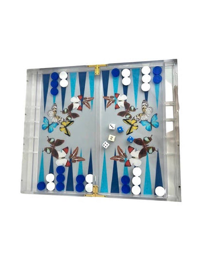 Game, Backgammon- Grey Butterfly