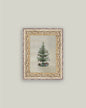 Vintage Tree with Bows Framed Art: 5x7
