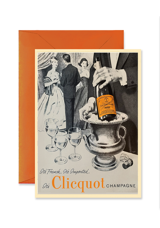 It's Clicquot Champagne Blank A7 Greeting Card