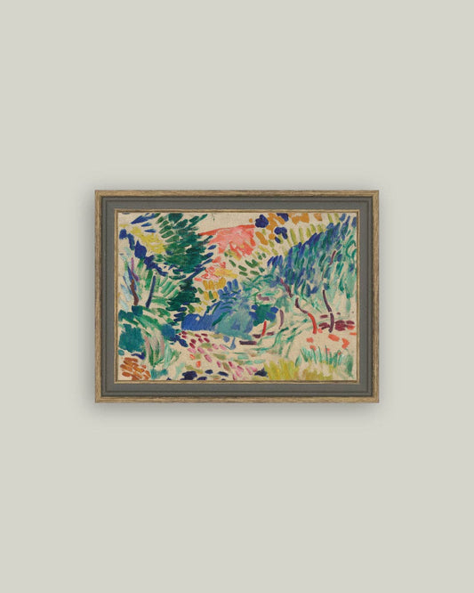 Landscape at Collioure Framed Antique Art: 6x4