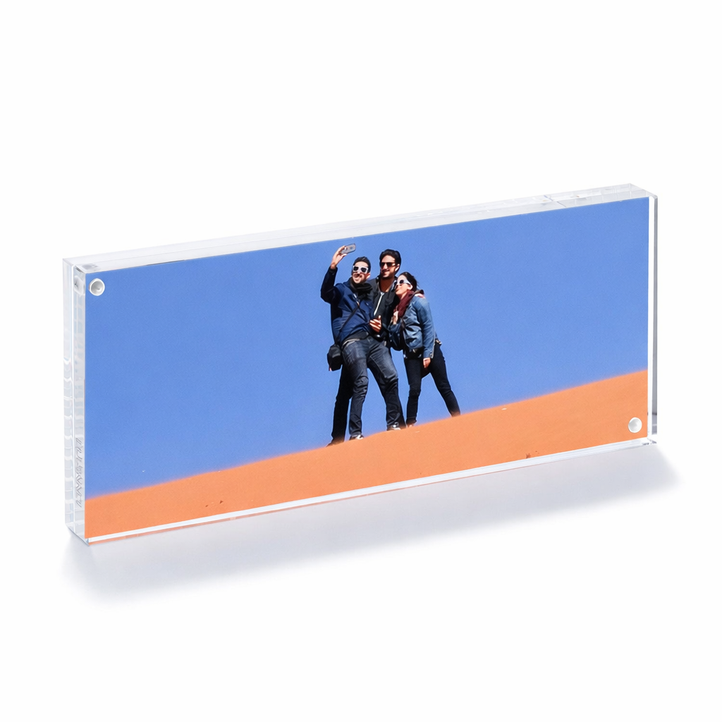 The Original Magnet Frame - Clear, Acrylic Frames - 13 Sizes: 8"x8"