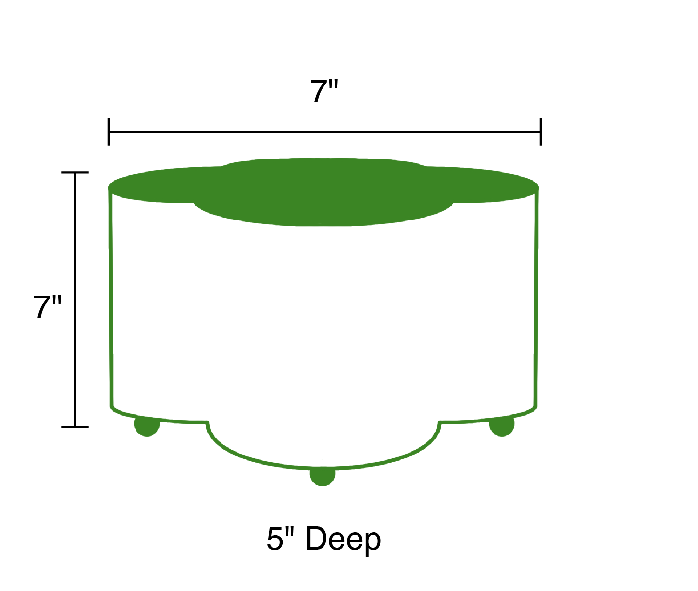 Mattie Quatrefoil Cachepot Planter - Emerald Green: Emerald Green / 4 x 9