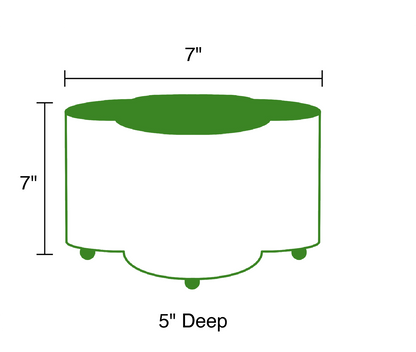 Mattie Quatrefoil Cachepot Planter - Emerald Green: Emerald Green / 4 x 9