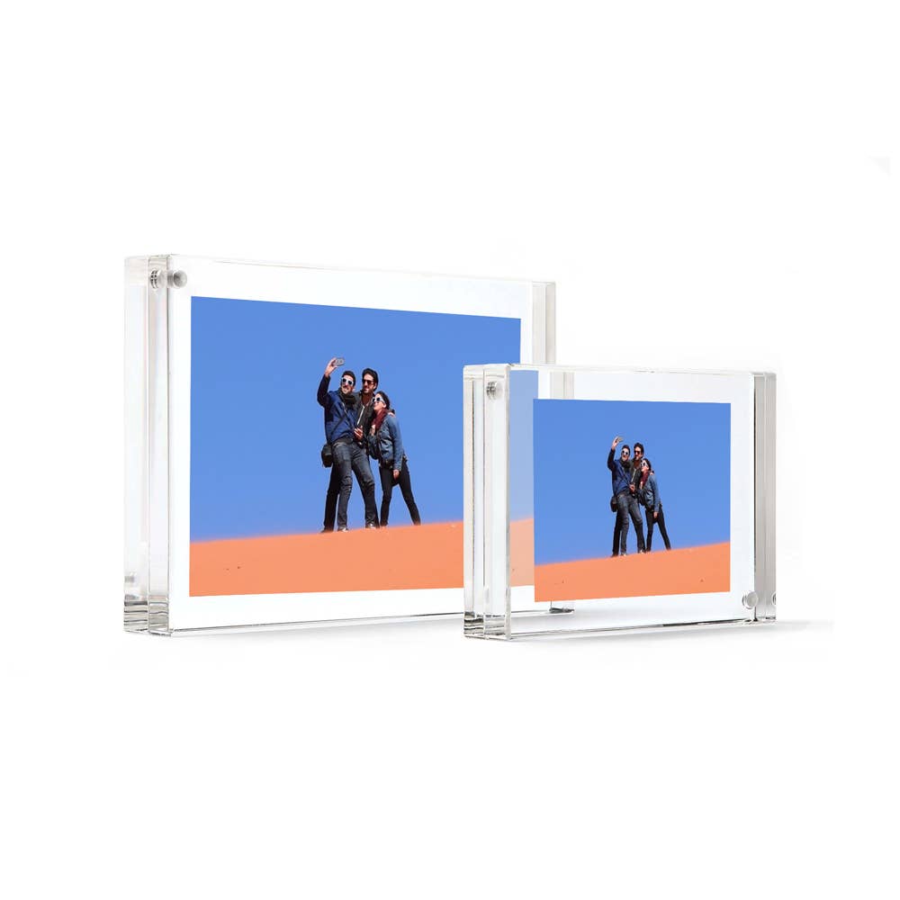 The Original Magnet Frame - Clear, Acrylic Frames - 13 Sizes: 6"x6"
