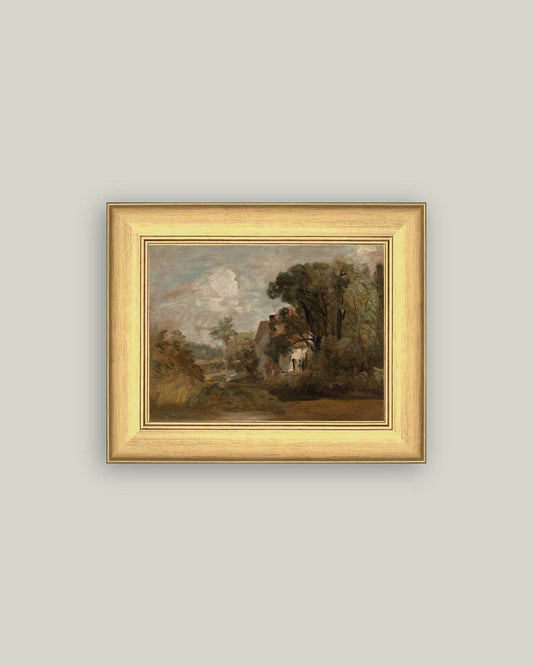 Willy Lott's House Framed Antique Art: 11x9