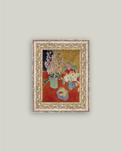 The Plum Blossoms Framed Antique Art: 12x16