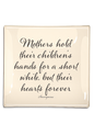 Mother's Hold Their Children's Decoupage Glass Tray: 6"X 6"
