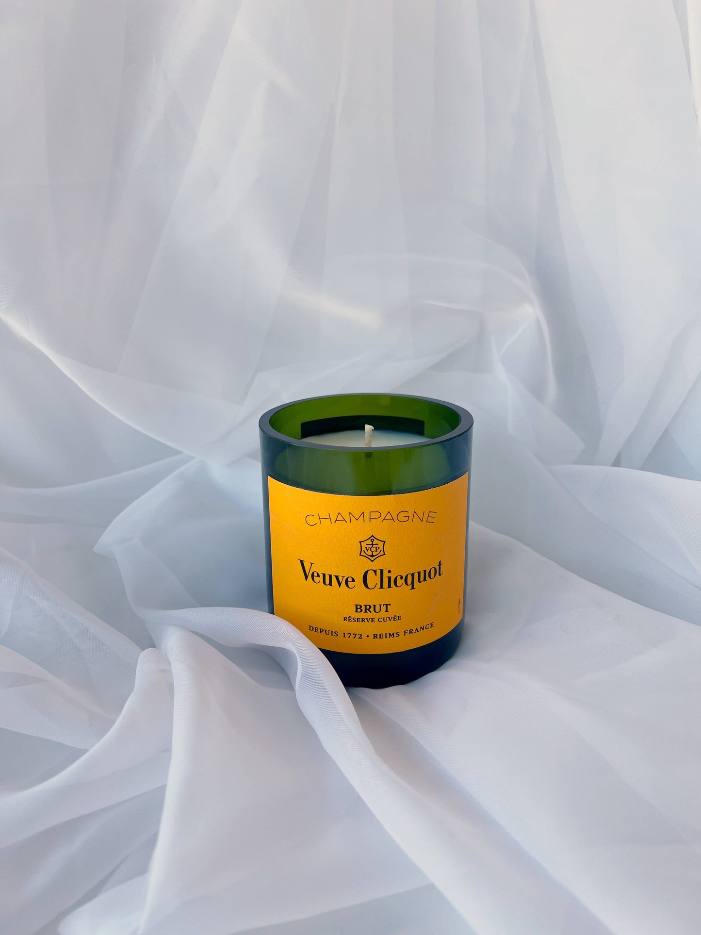 Recycled Veuve Novelty Candle: Small