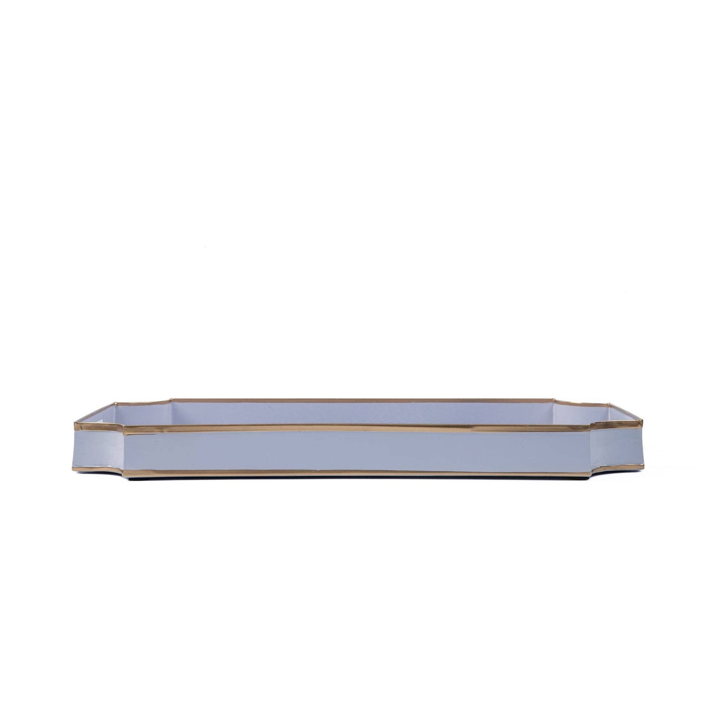 Shagreen Enameled Jaye Tray: Blue & White