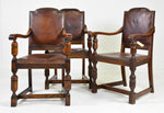 British Leather Arm Chair 24x24x40h