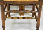 Set/6 Ladder Oak Chairs 19x16x39h