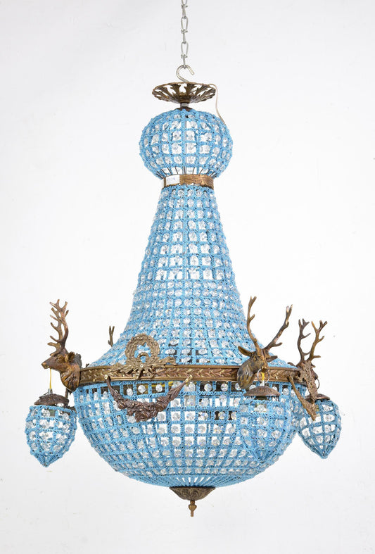 Empire Stag Chand. Blue 30x30x37h