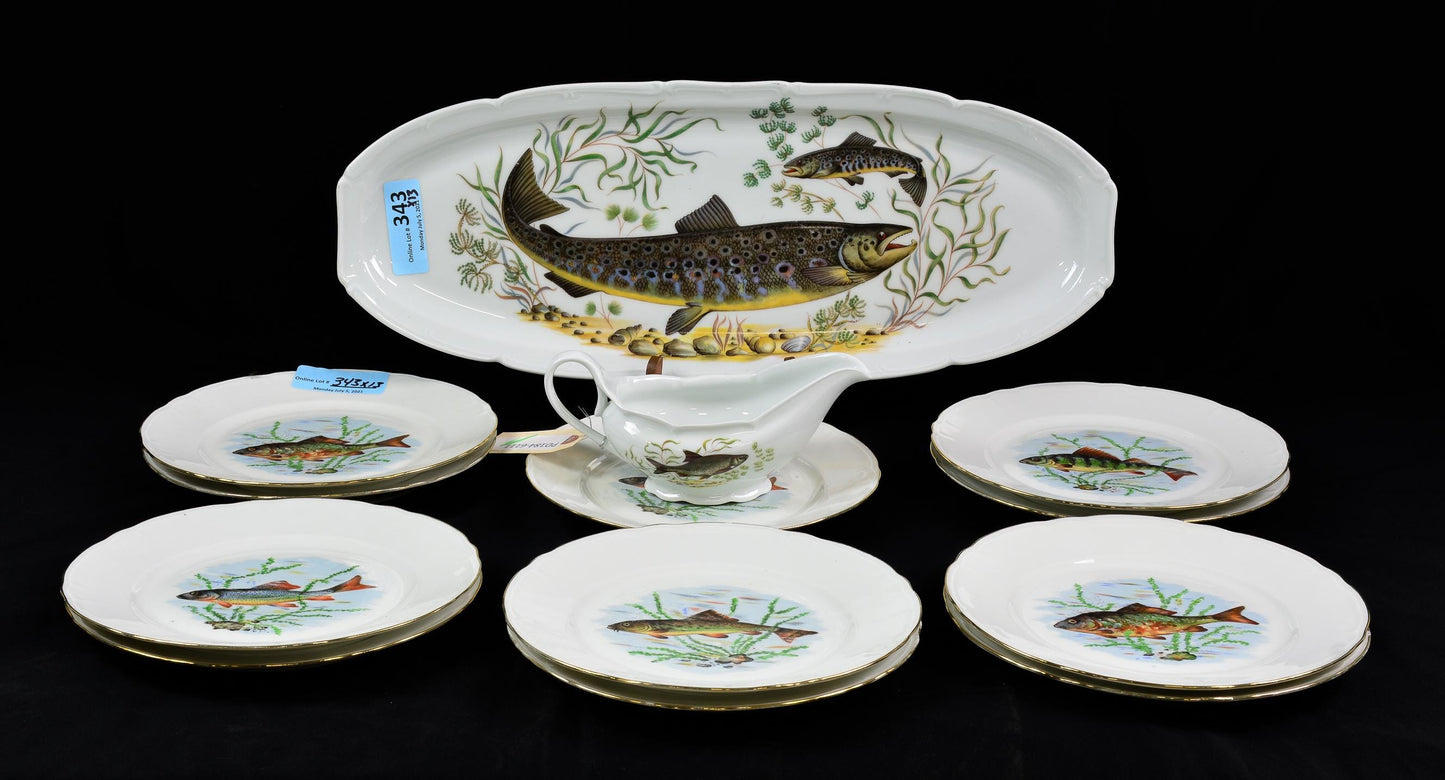Set Fish Plates & Platter