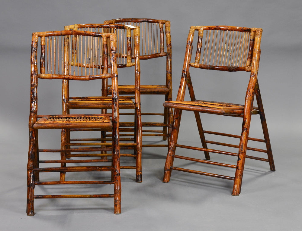 S/4 Bamboo Chairs 35x19x22