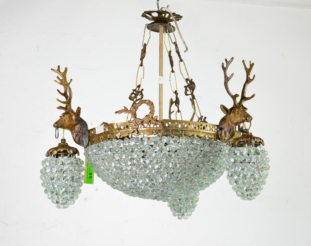 Stag Chandelier 20x19h
