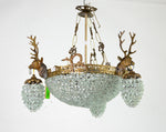 Stag Chandelier 20x19h