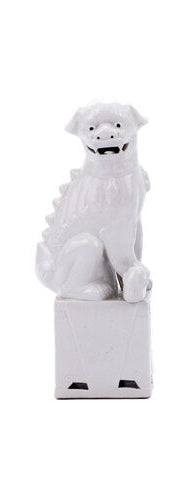 Sitting Foo Dog Single White - M