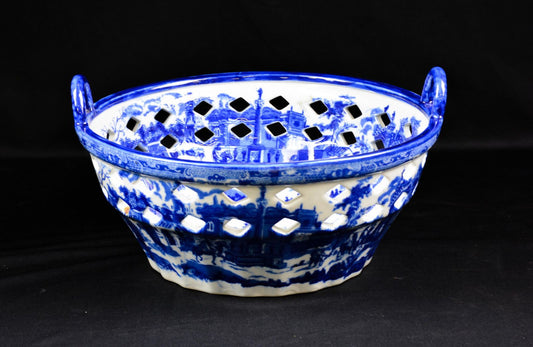 B&W Iron Stone Bowl 14x13x7h