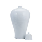 White Dragon Plum Vase w/ Lid 24h